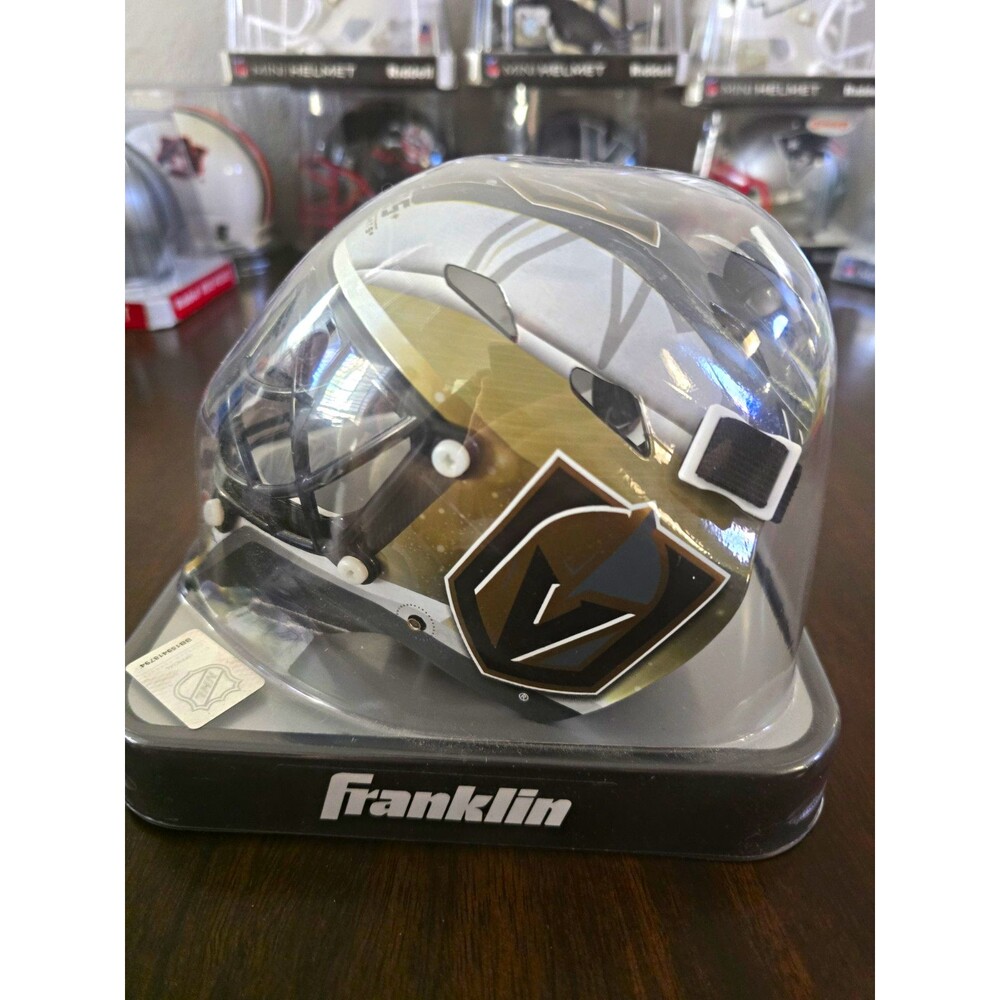 Franklin Vegas Golden Knights NHL Mini Helmet Official Hologram Gold/Black